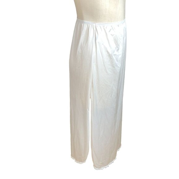 Vintage Vanity Fail Half Slip Long Slit Small Womens Nylon w Lace Trim Lingerie - Picture 3 of 9